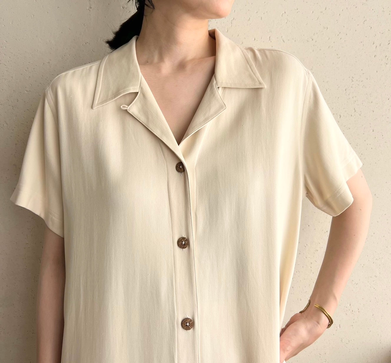 90s Silk Shirt Dress