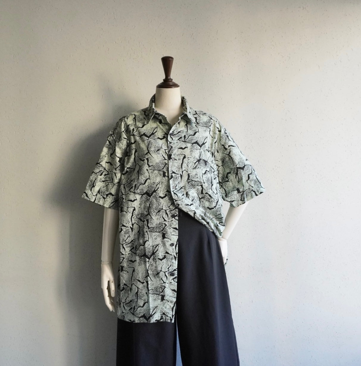 90s EURO Printed Cotton Shirt