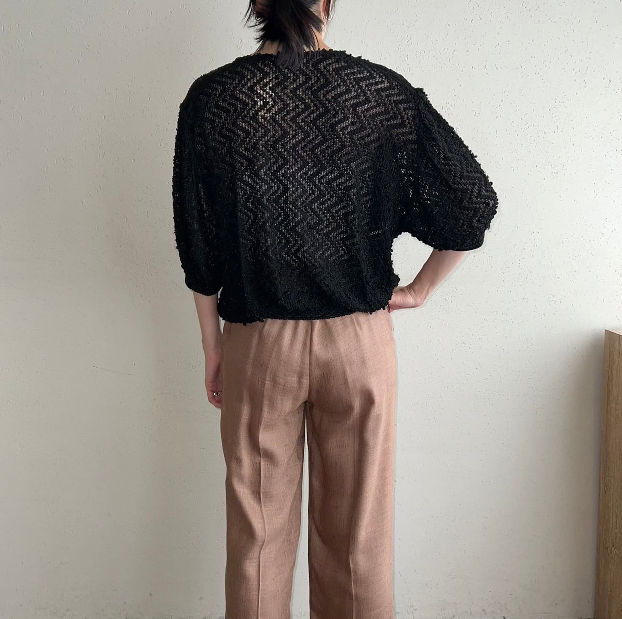 80s Design Knit Top