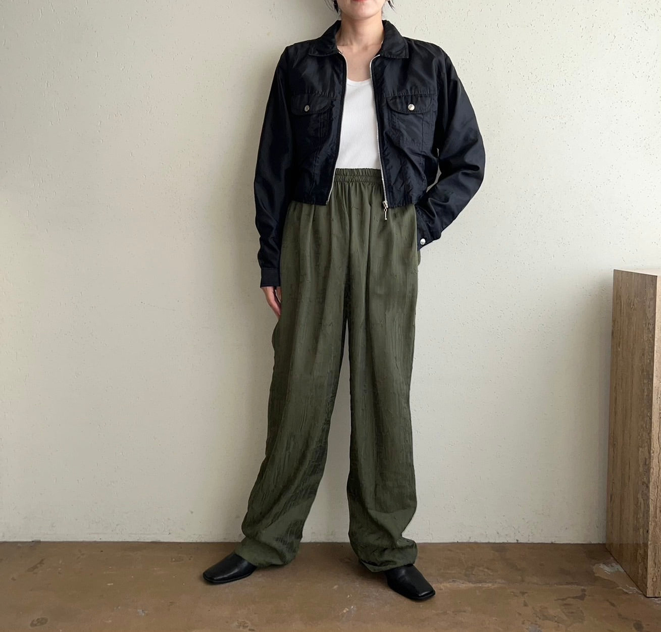 90s Black Zipped Jacket