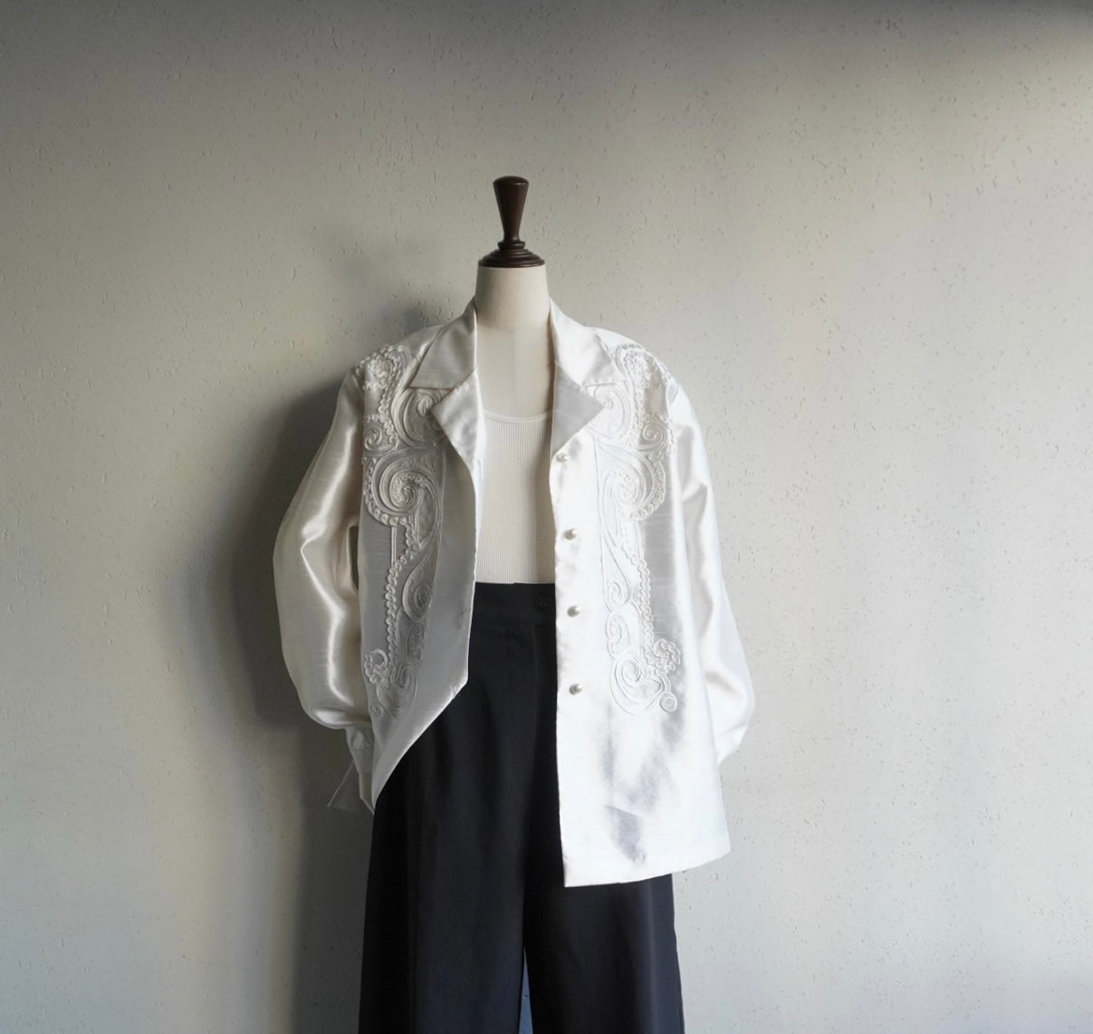 90s Cord Lace Shirt, Jacket