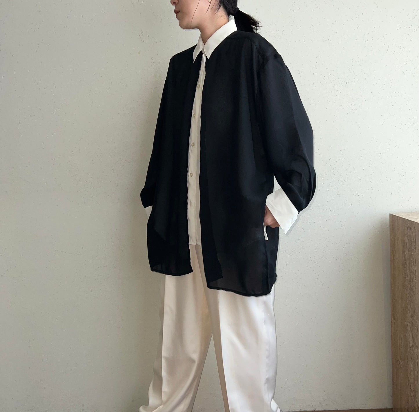 90s Black x White Shirt