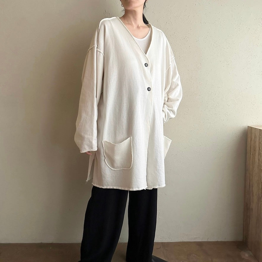 90s Long Sweater Cardigan Made in USA