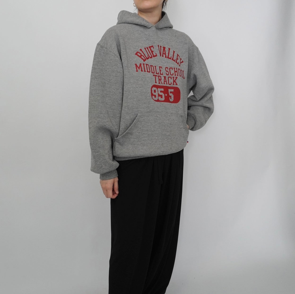 90s Hooded Sweater Made in USA