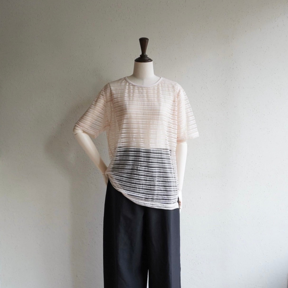 90s Striped Sheer Top Made in Italy