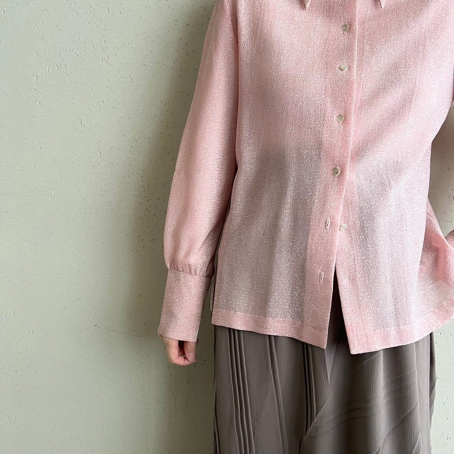 70s Glitter Pink Shirt