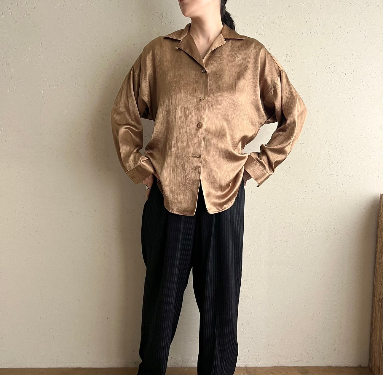 80s Shiny Shirt Made in USA