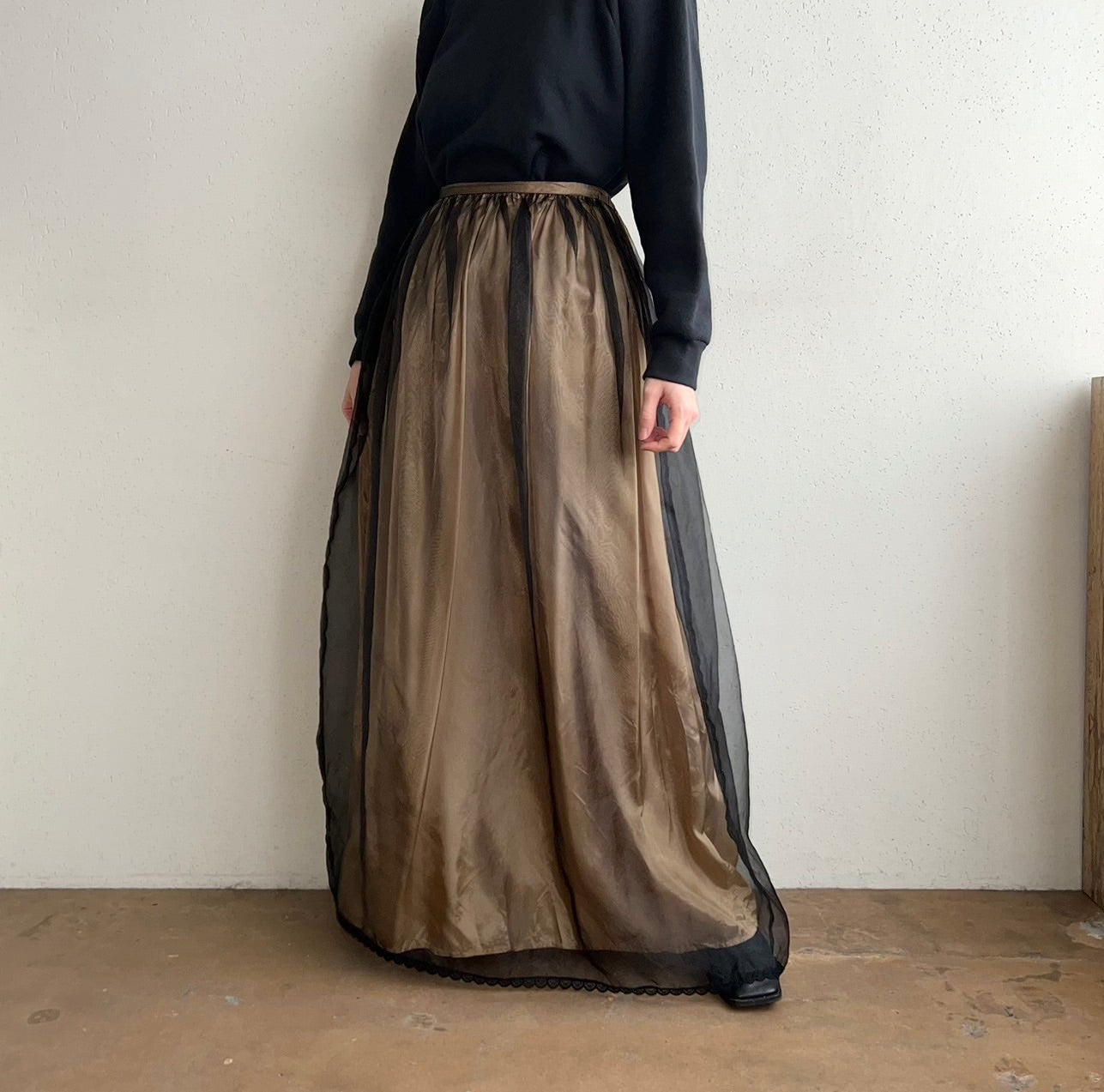 90s Sheer Skirt Made in USA