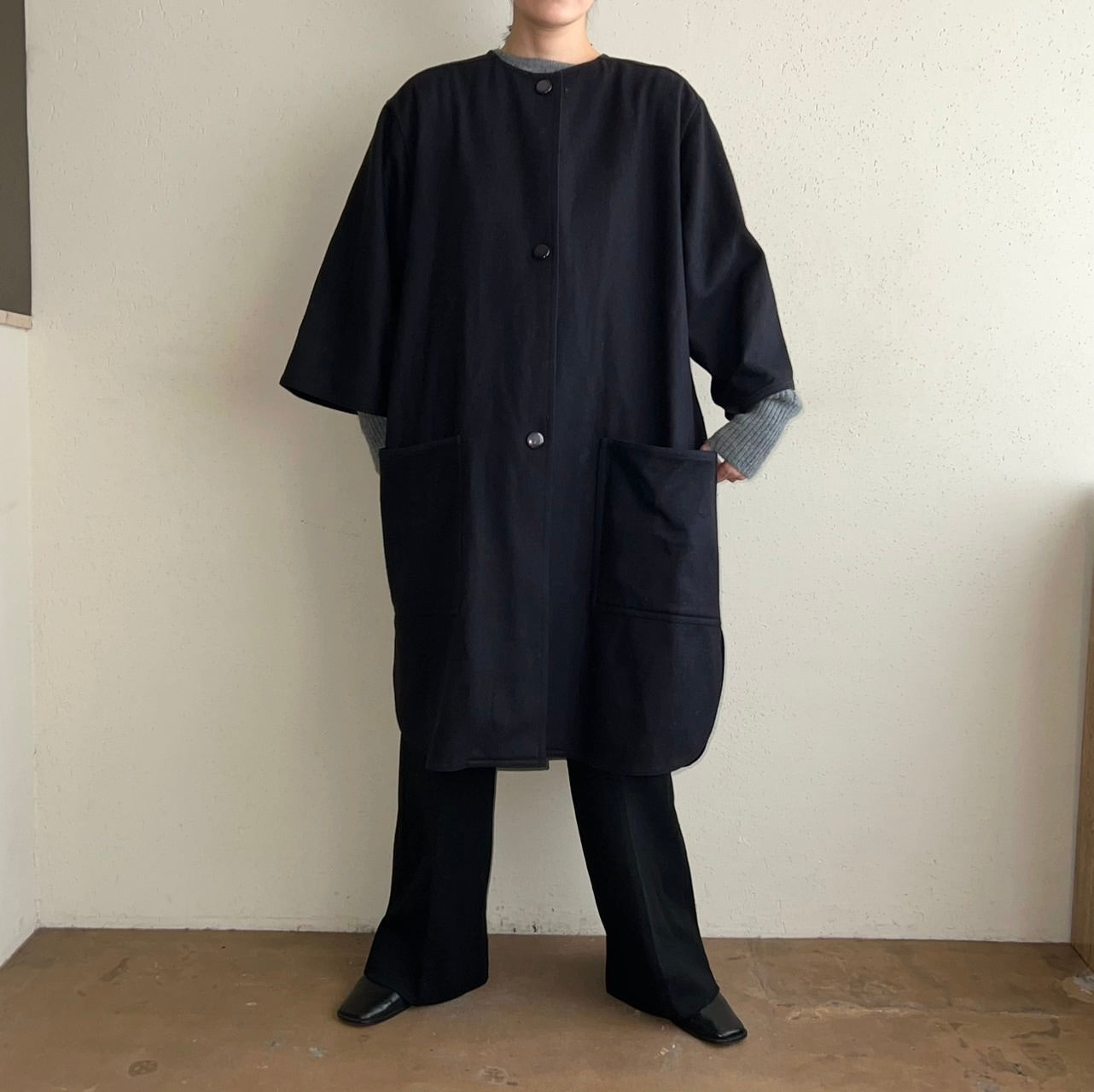 90s Navy Coat