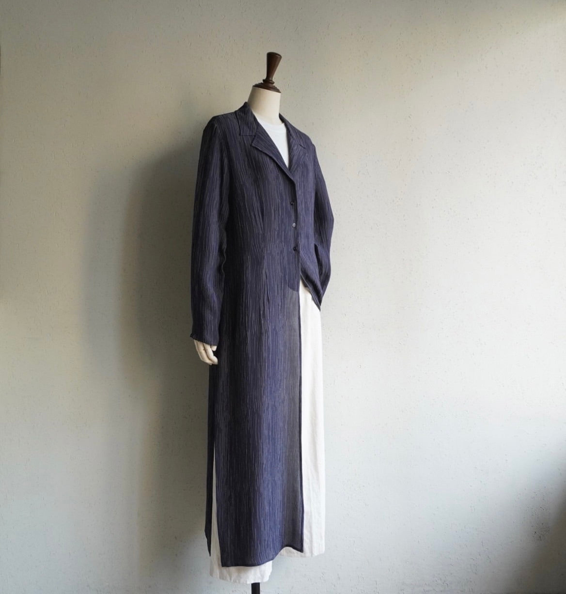 90s Silk Long Shirt