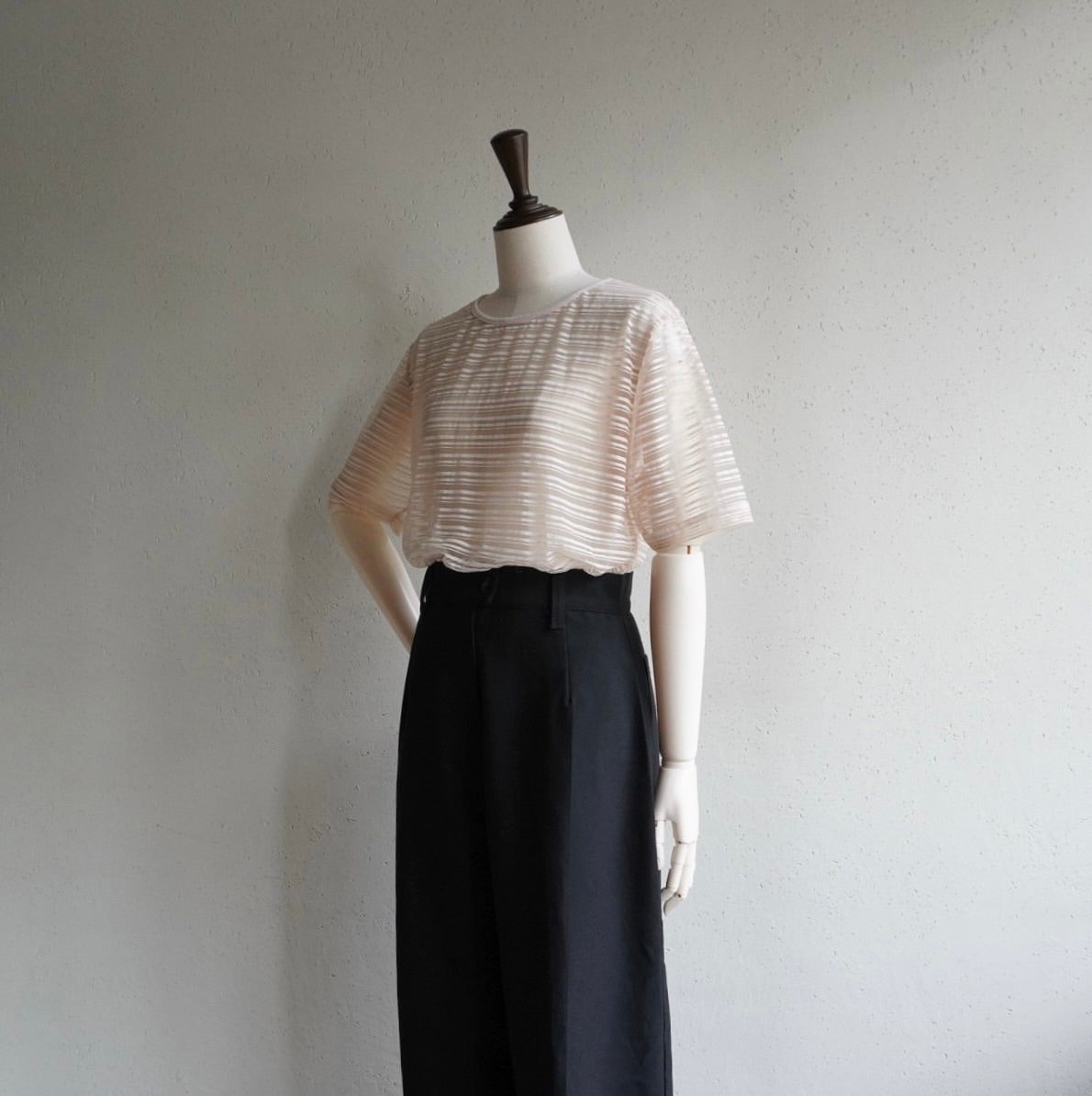 90s Striped Sheer Top Made in Italy