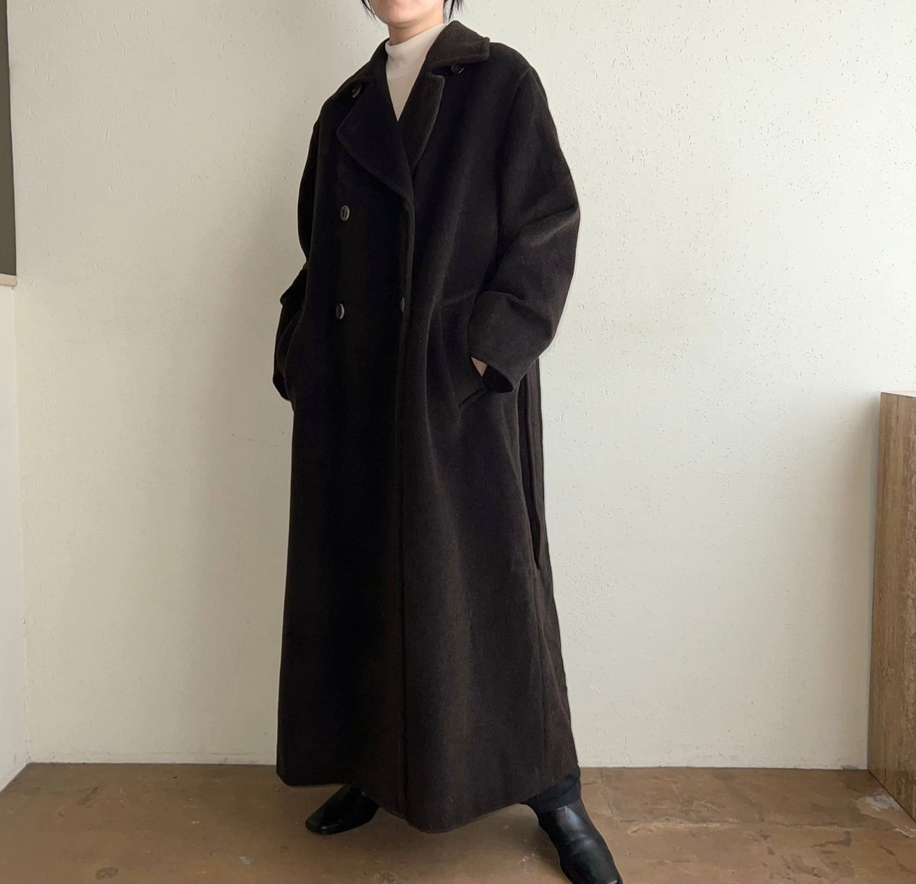 90s "MARELLA" Mohair Mix Coat Made in Italy