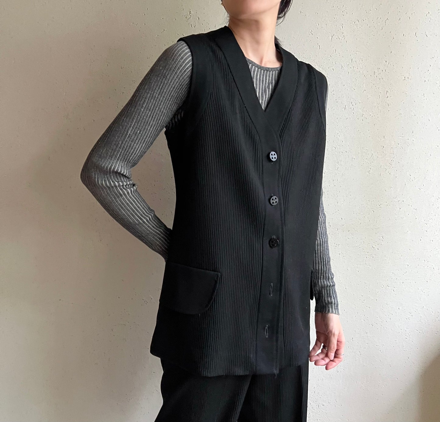 80s Black Two-Piece