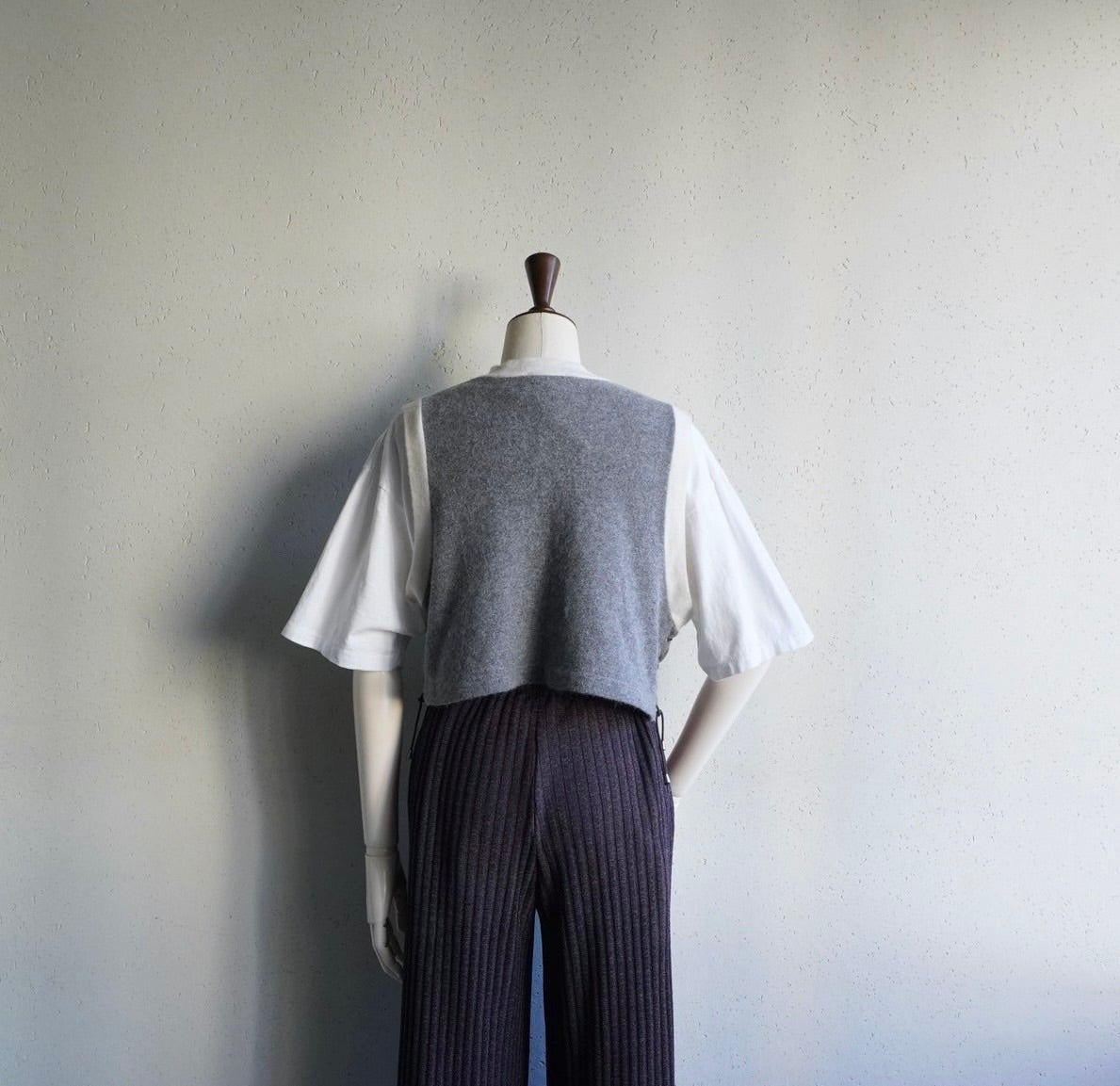 90s EURO Lace Up Knit Vest