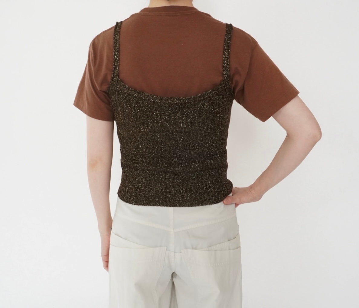 90s Camisole Ribbed Top Made in Italy