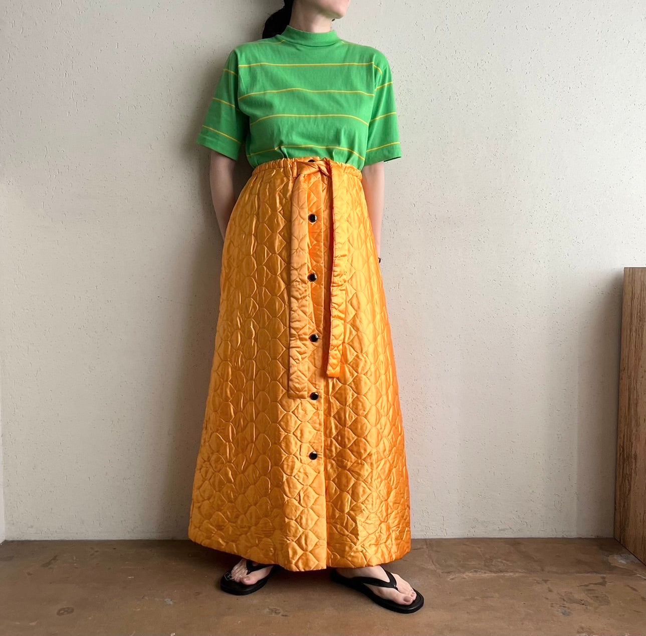 70s Quilted Skirt