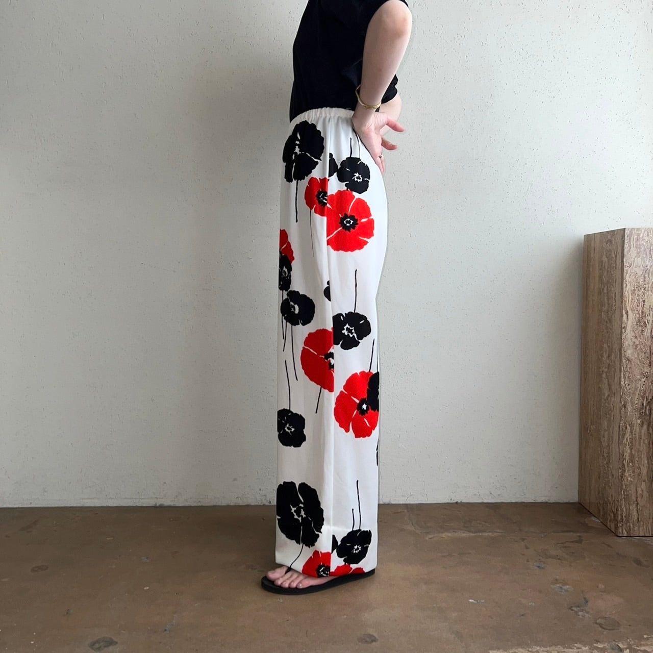 70s Floral Print Pants