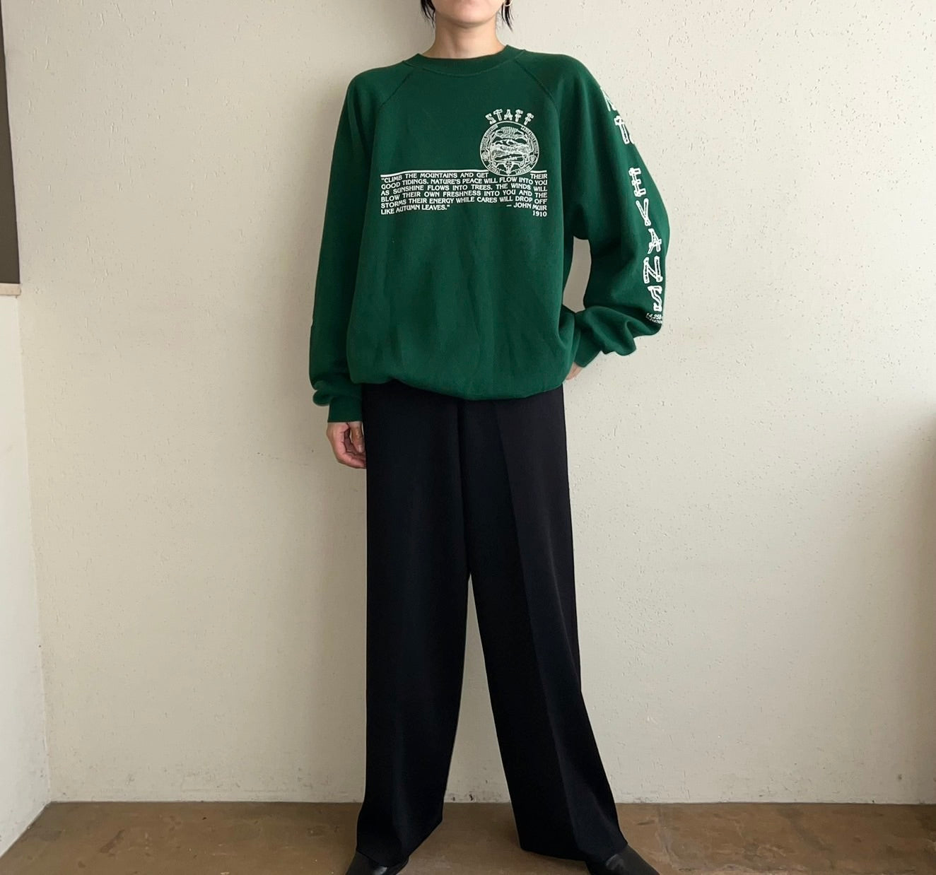 80s Printed Sweater Made in USA
