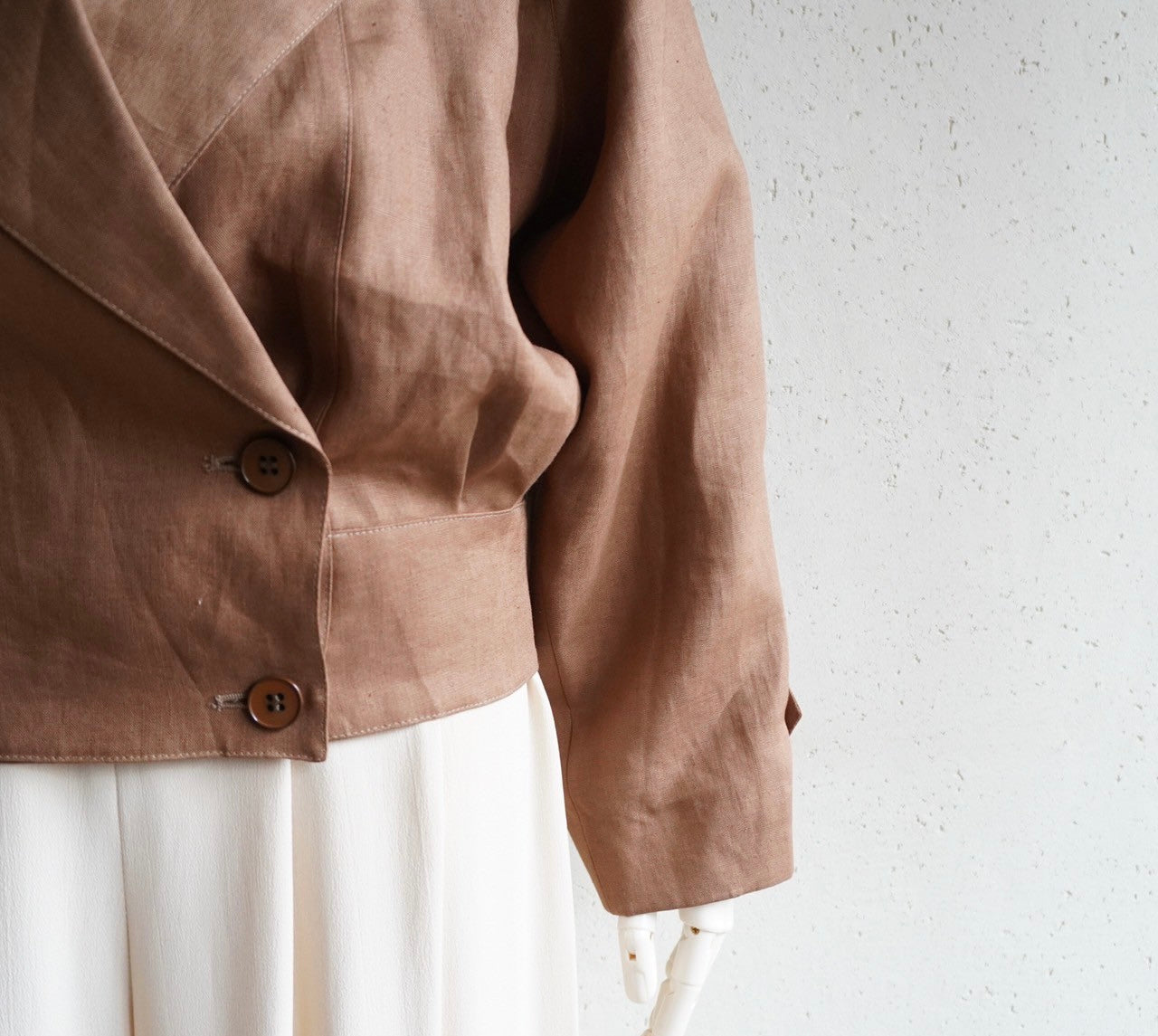 80s Linen Jacket Made in Italy