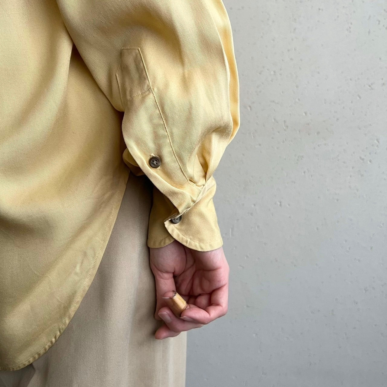 90s " Ralph Lauren" × "BERGDORF GOODMAN"Rayon Shirt