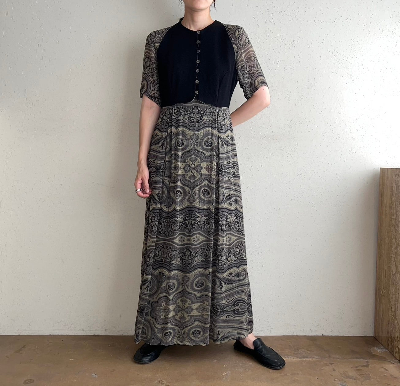 90s Rayon Dress Made in Italy