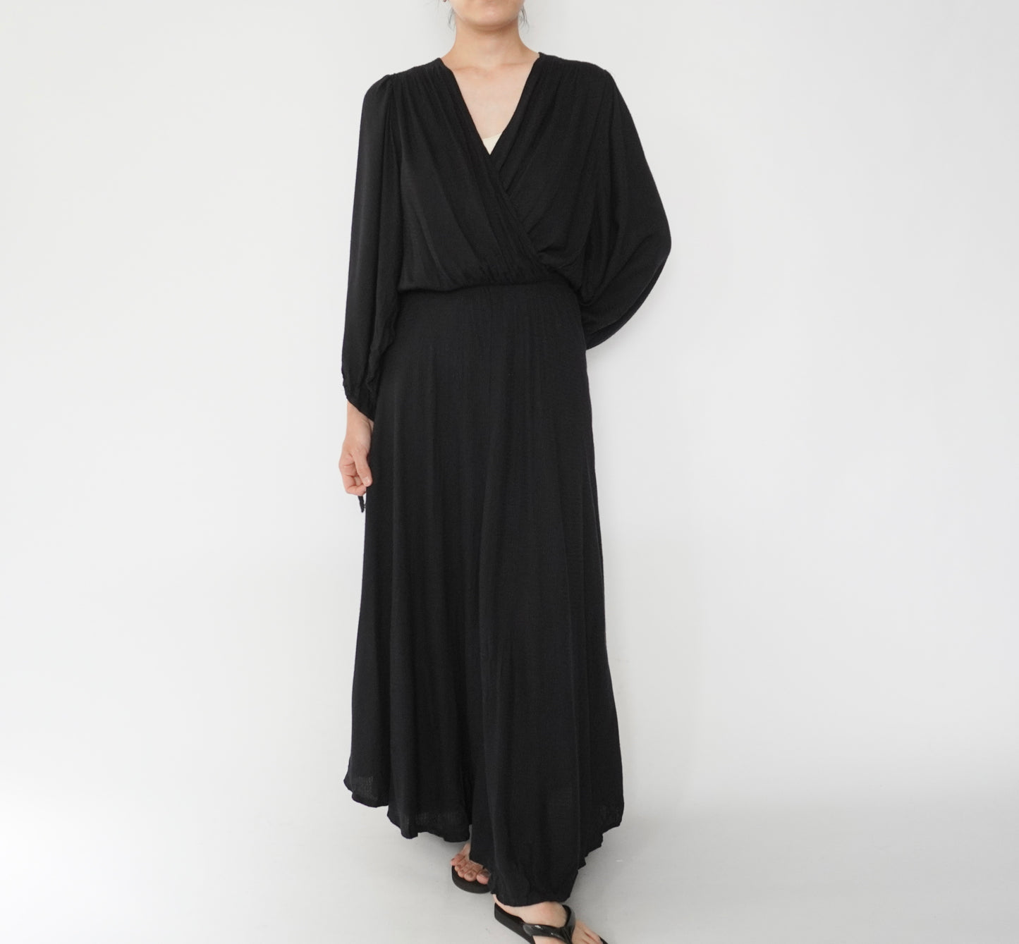 90s EURO Design Black Dress