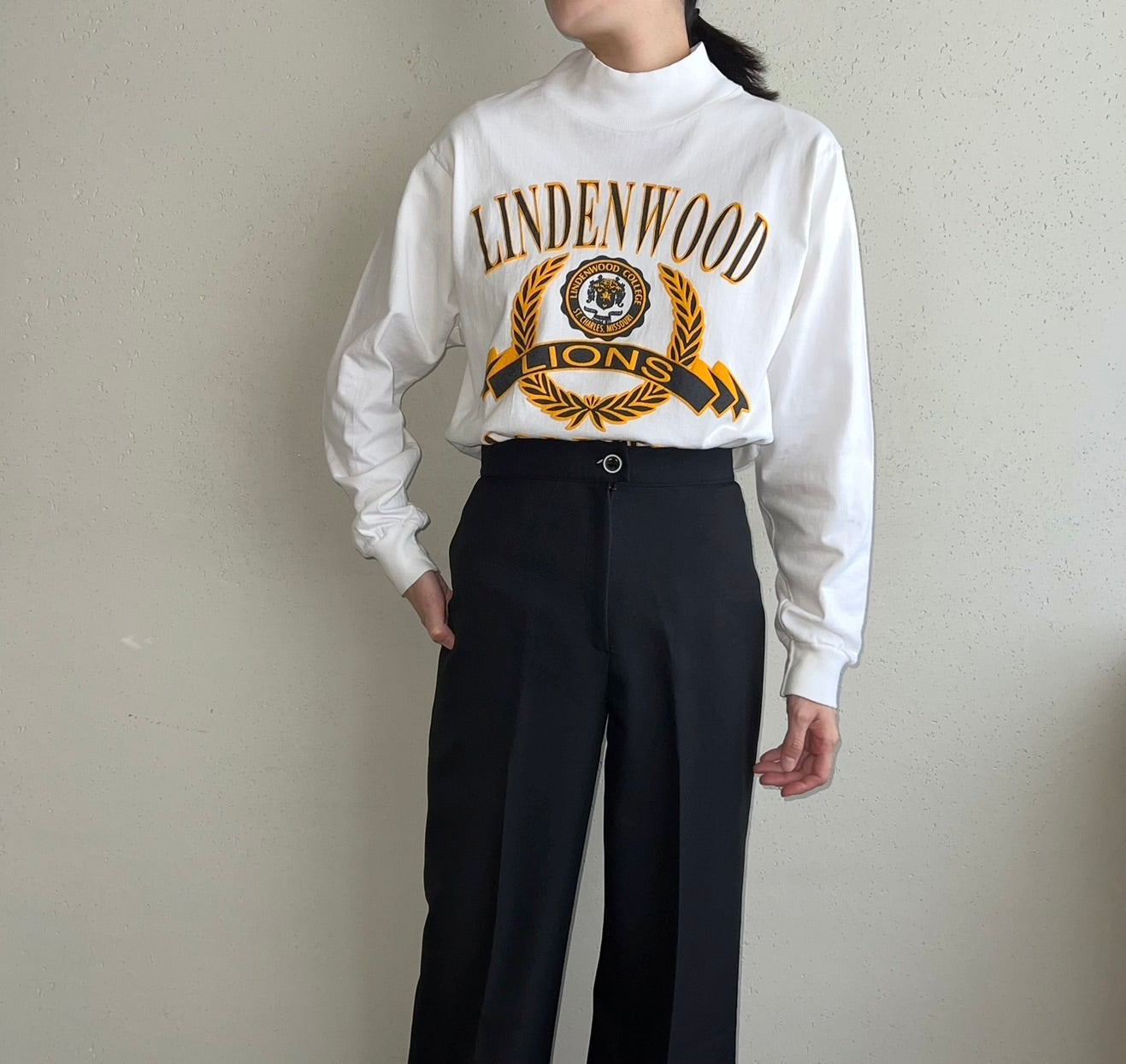 90s Printed Long T-shirt Made in USA