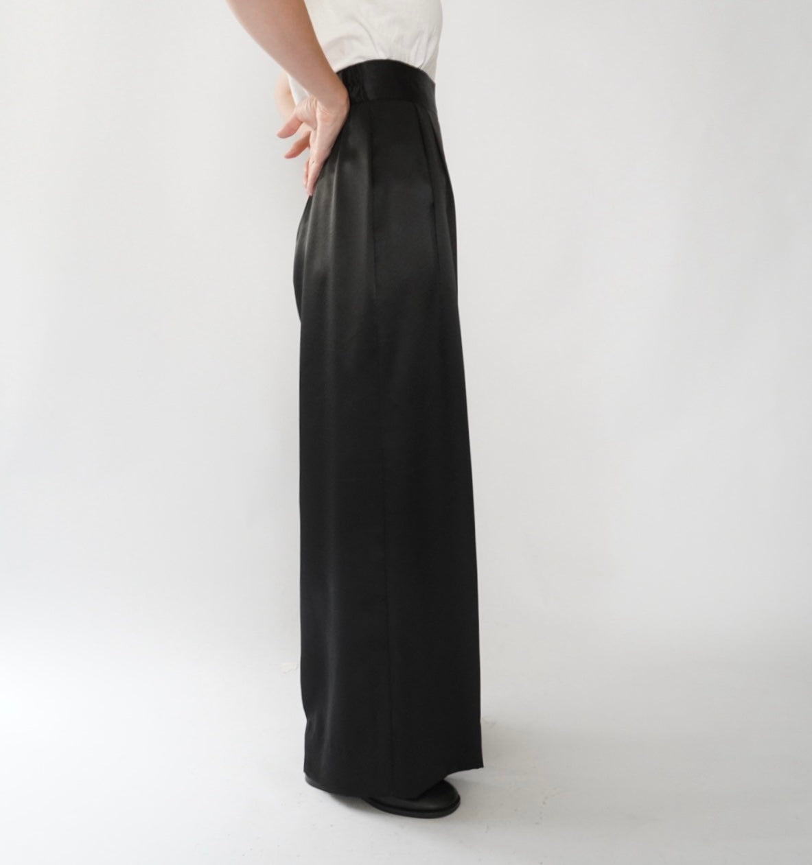 90s Black Wide Pants