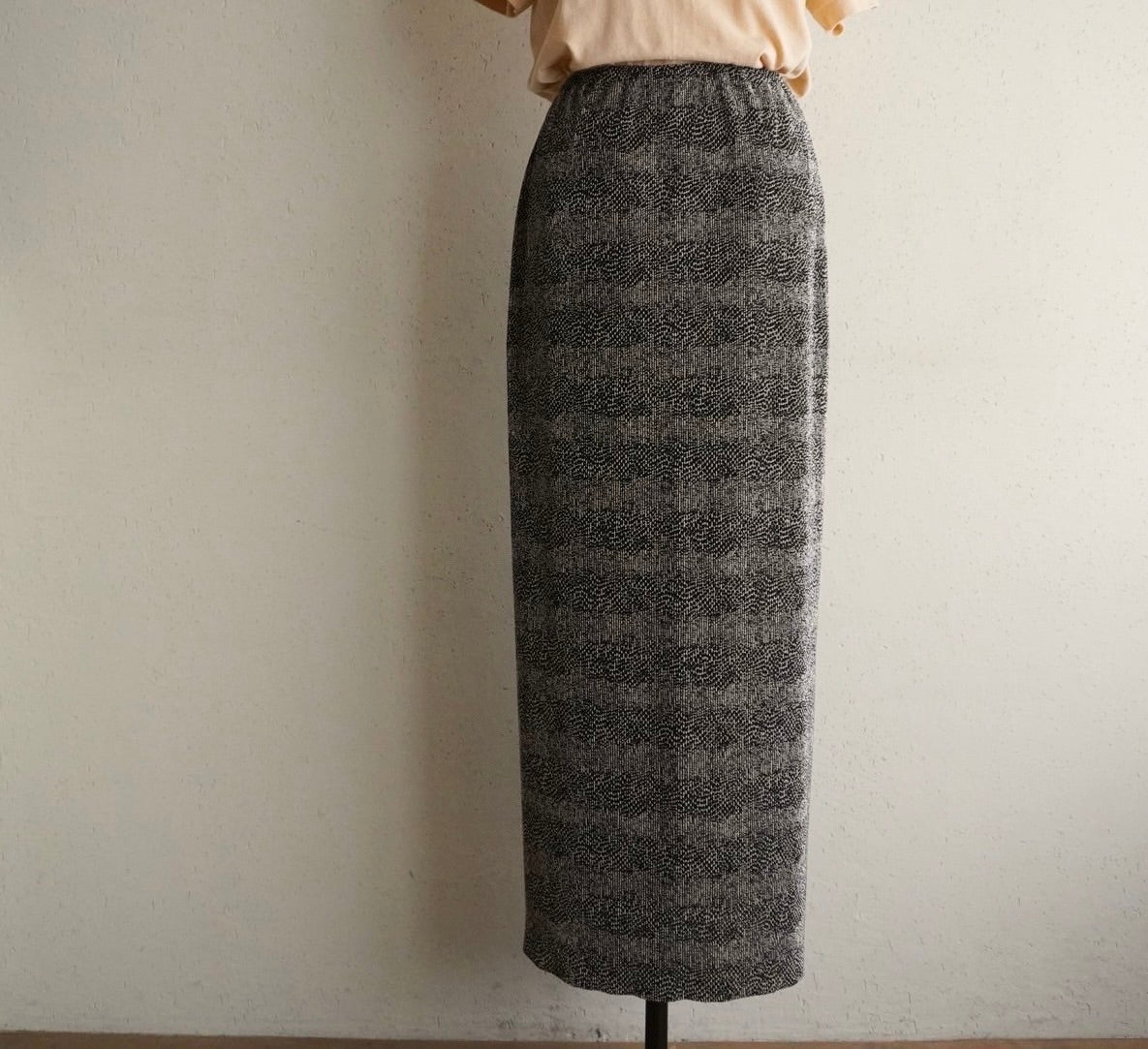 90s Pleated Print Skirt