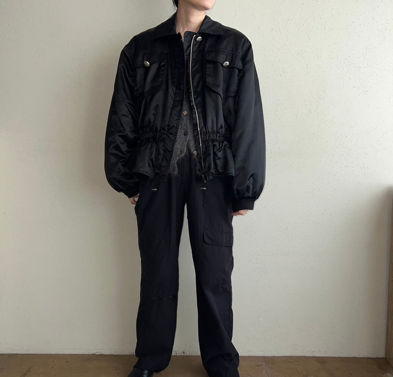 90s Black Design Jacket Made in Italy