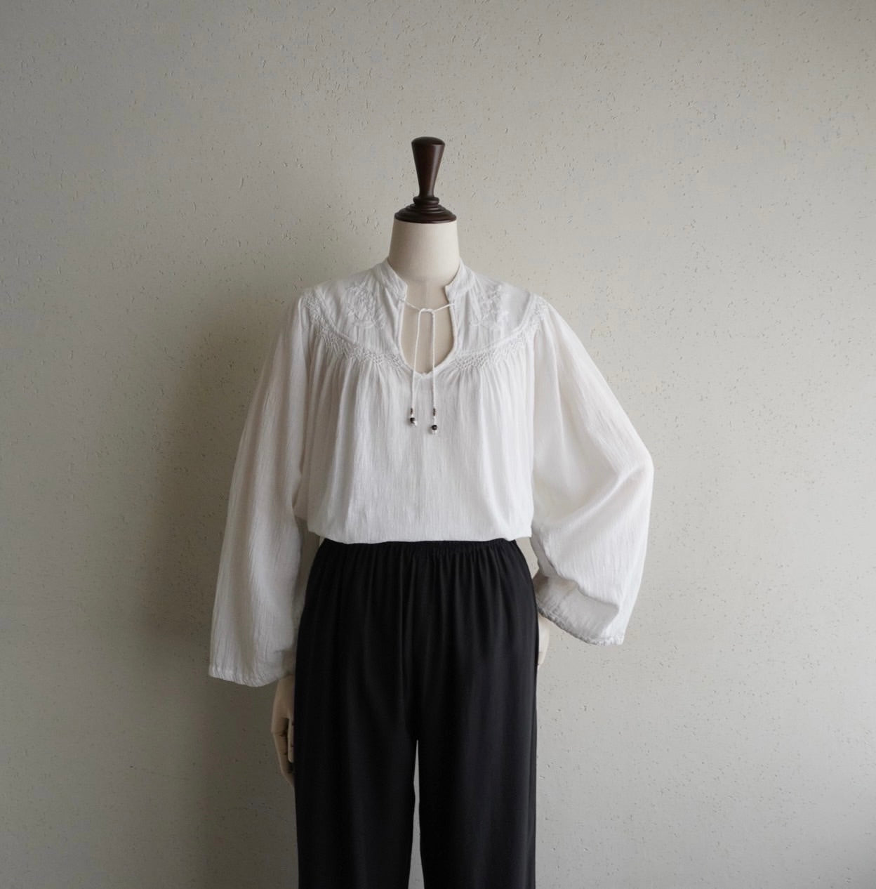 70s Cotton Embroidery Tunic