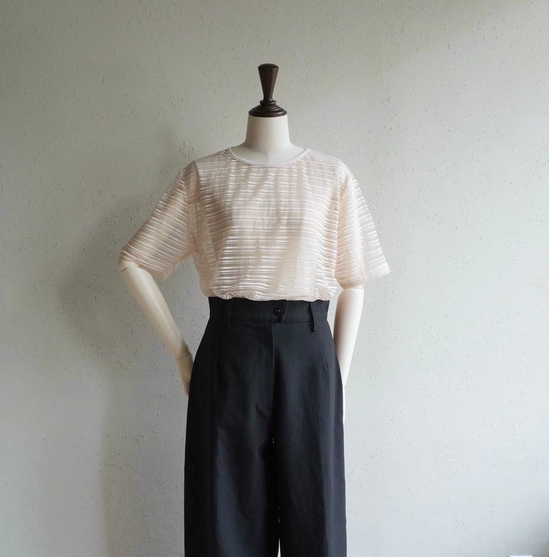 90s Striped Sheer Top Made in Italy