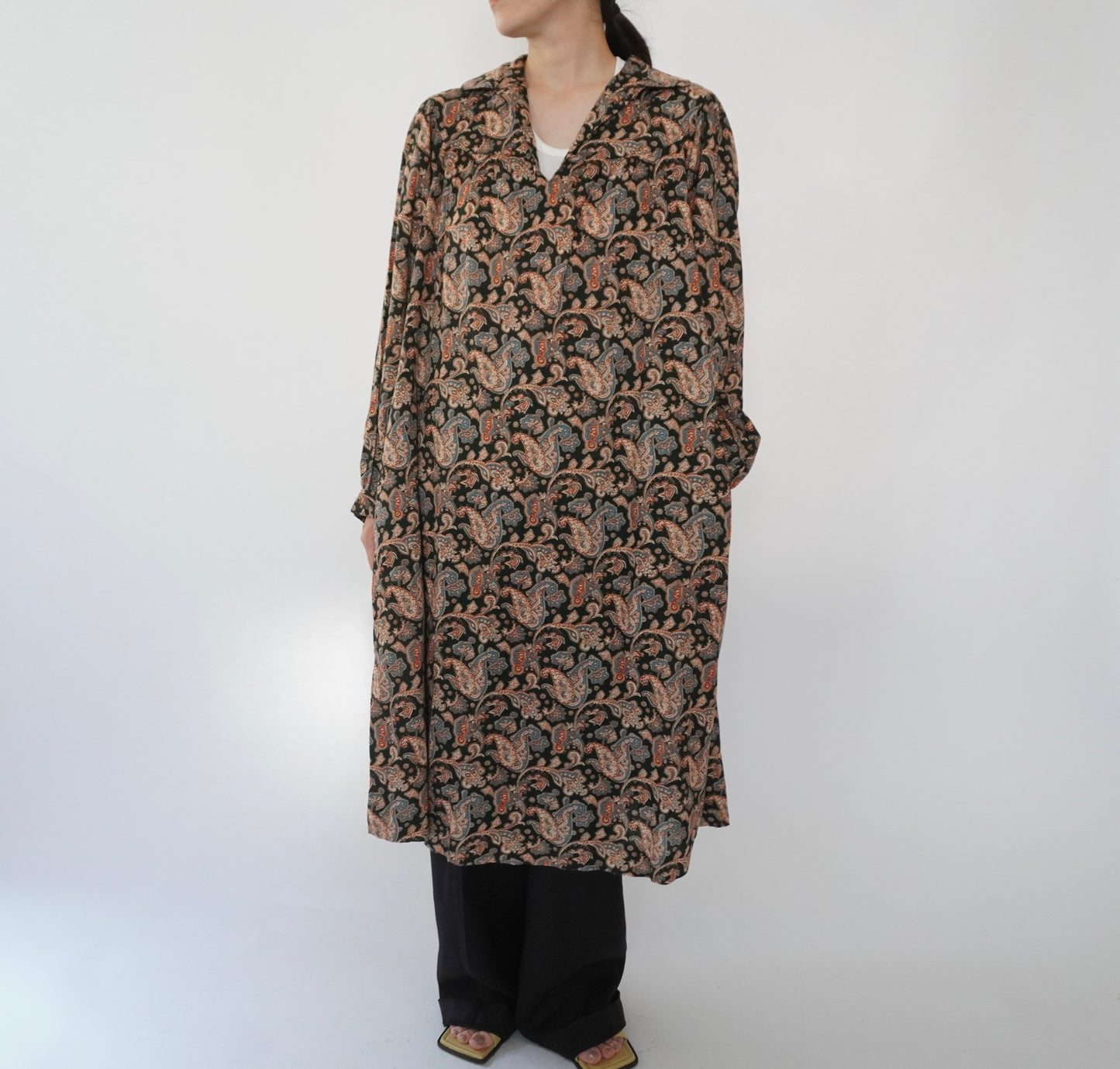 80s Printed Dress Made in Sweden