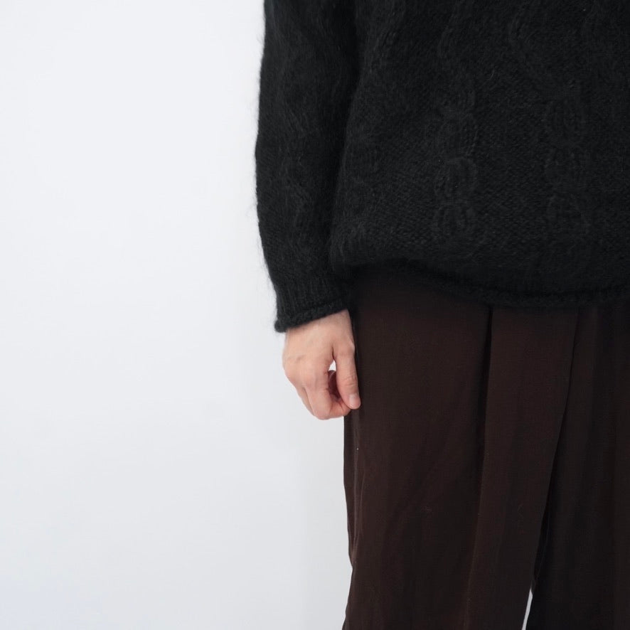 90s Black Mohair Knit
