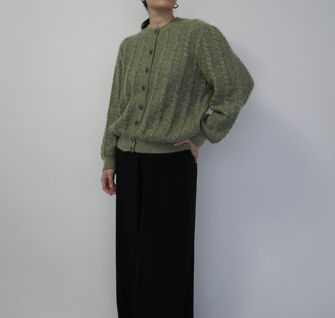 80s Design Knit Cardigan