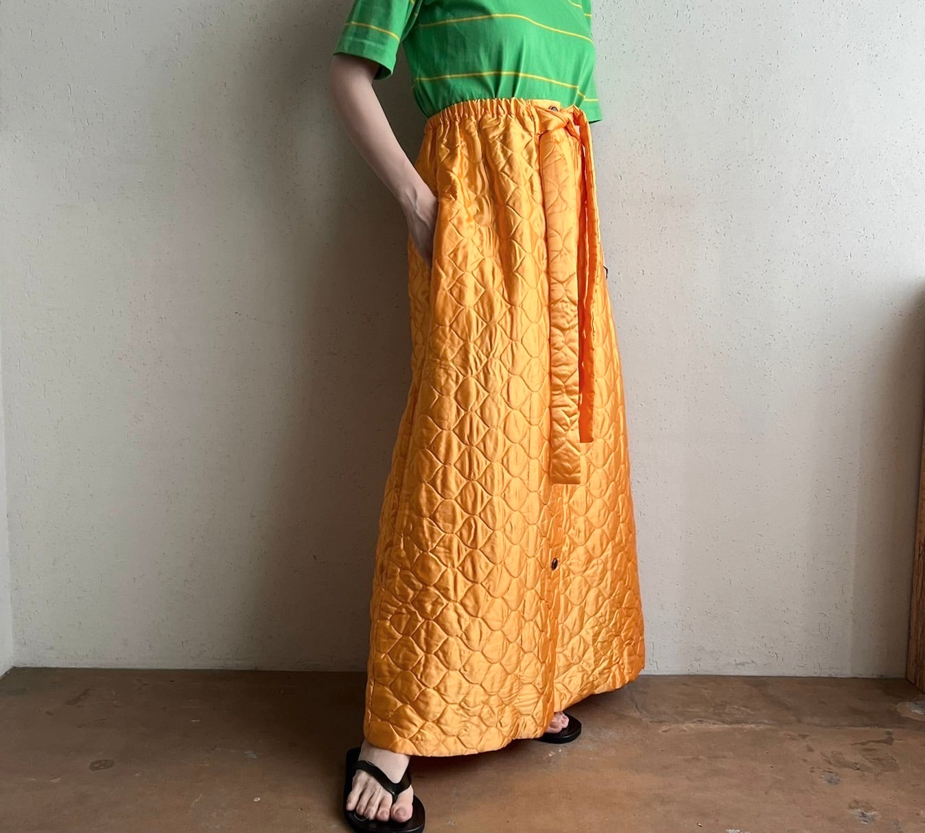 70s Quilted Skirt