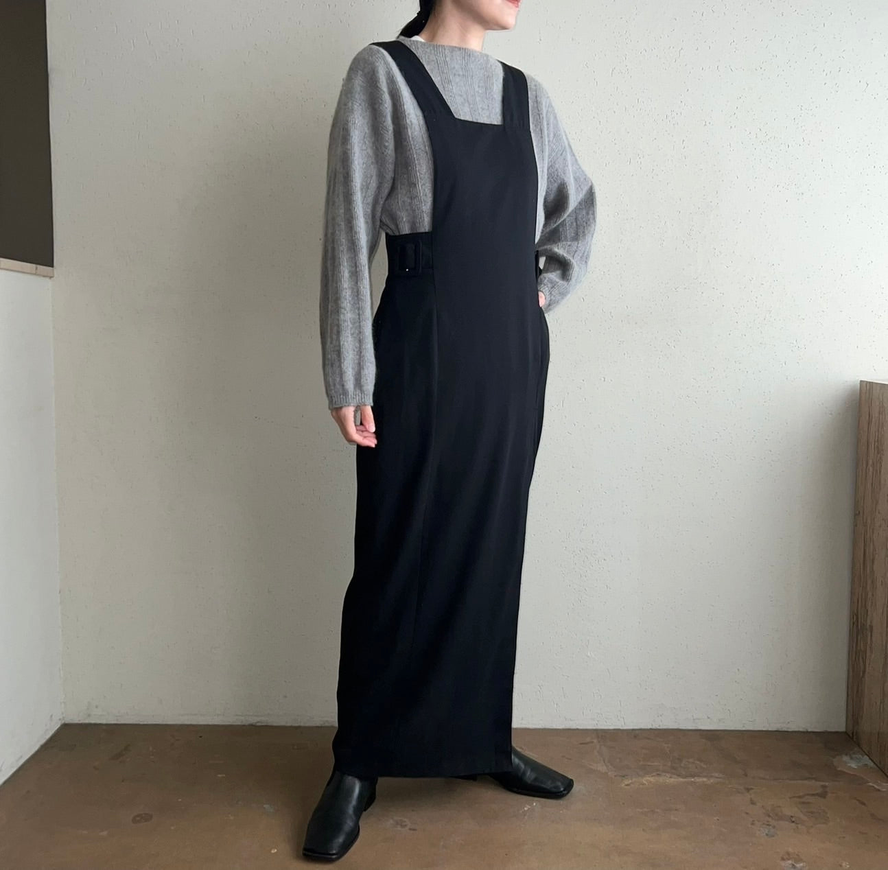 90s Black Design Dress