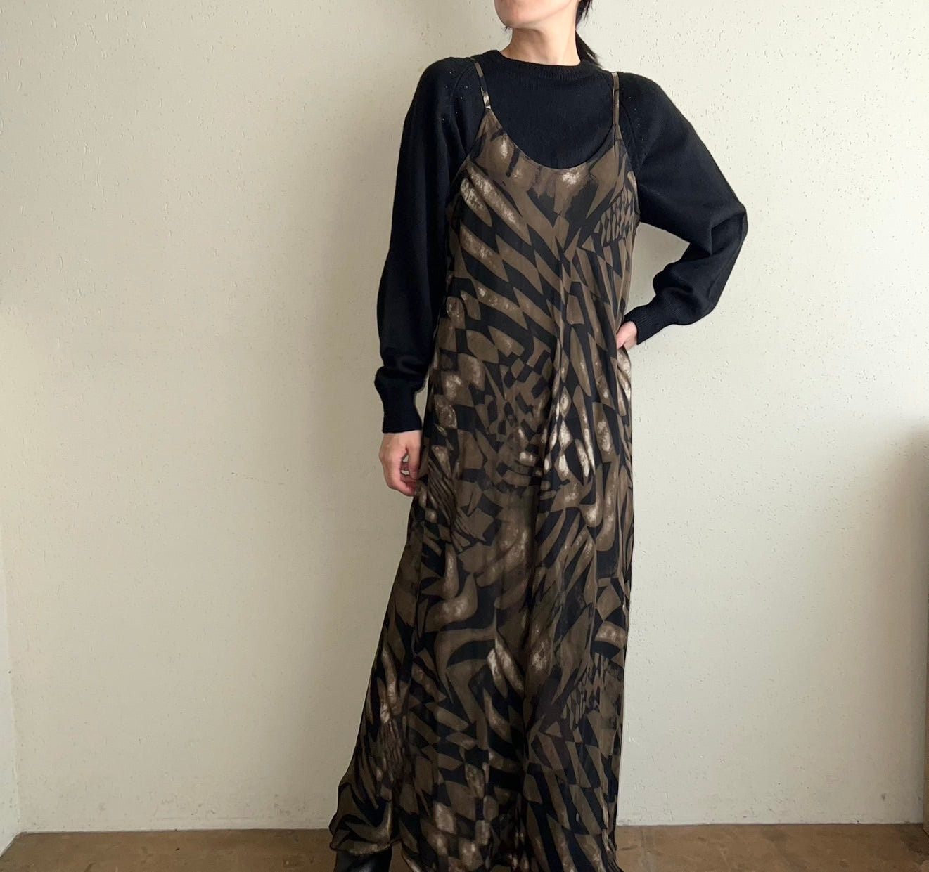 90s Print Dress Made in Italy