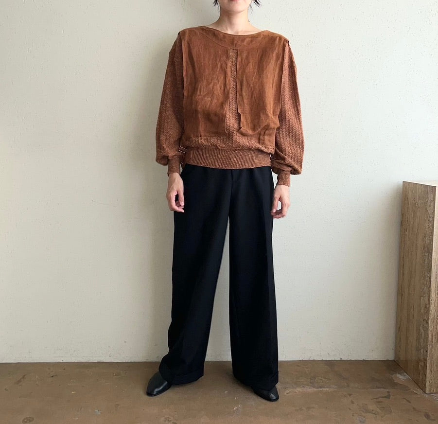 80s EURO Design Knit Top