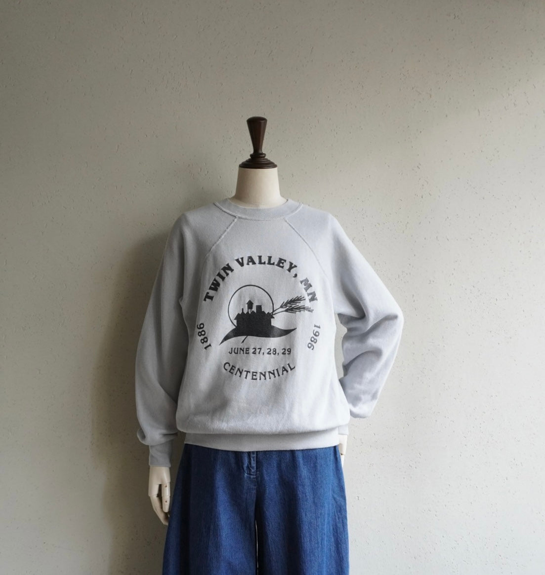 80s Printed Sweater Made in USA