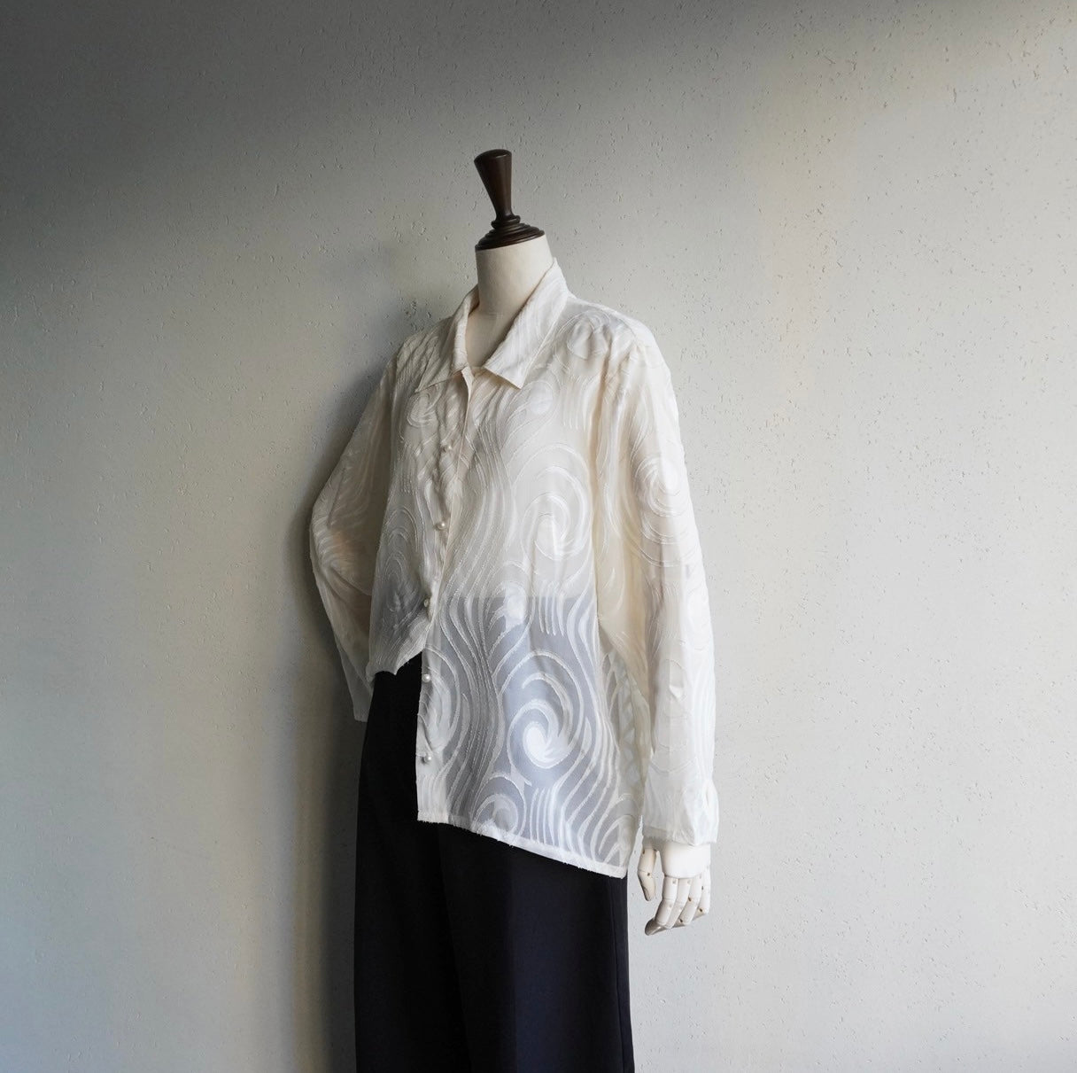 90s Design Sheer Shirt