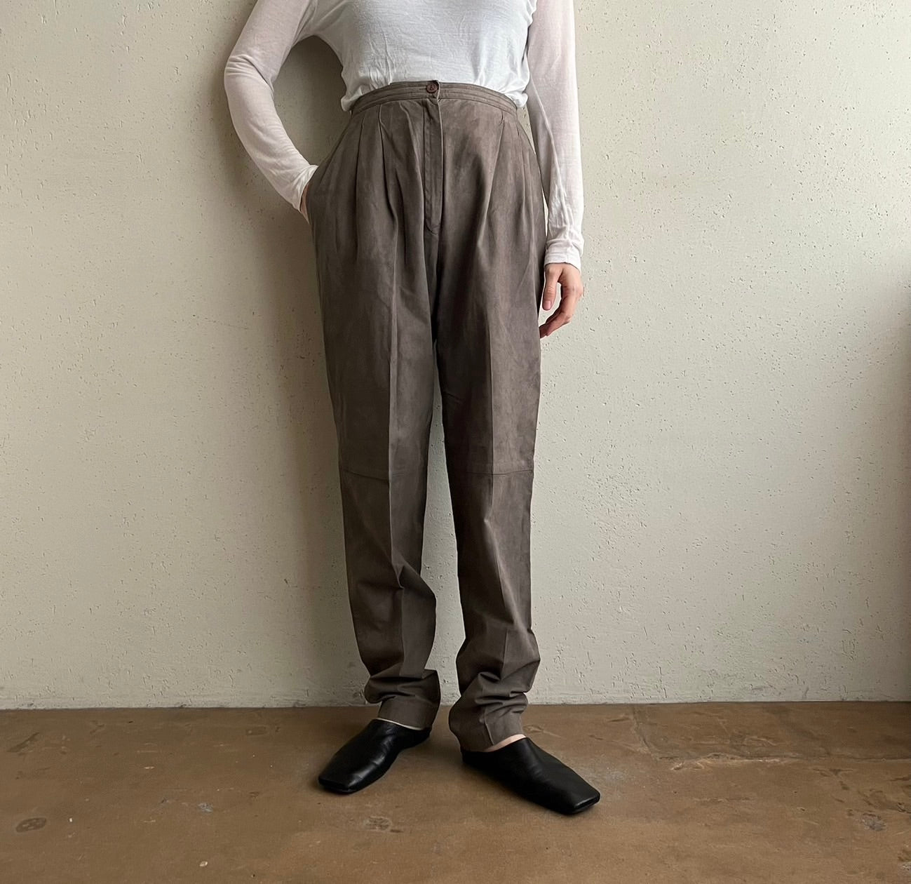 80s Suede Two-Piece Made in USA