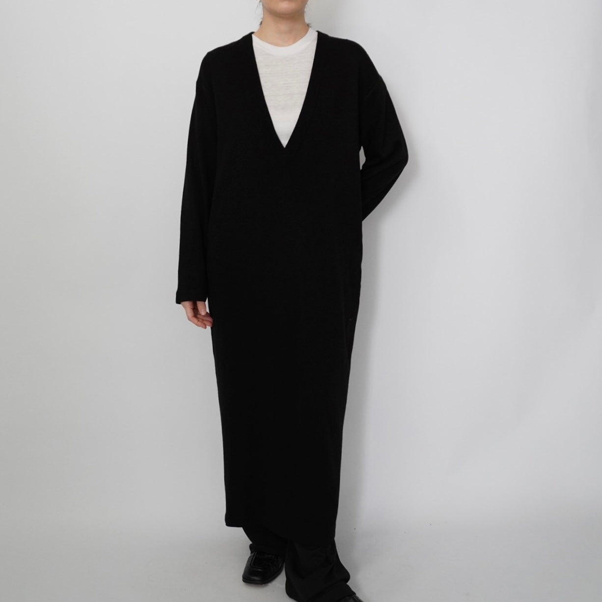 90s V Neck Knit Dress