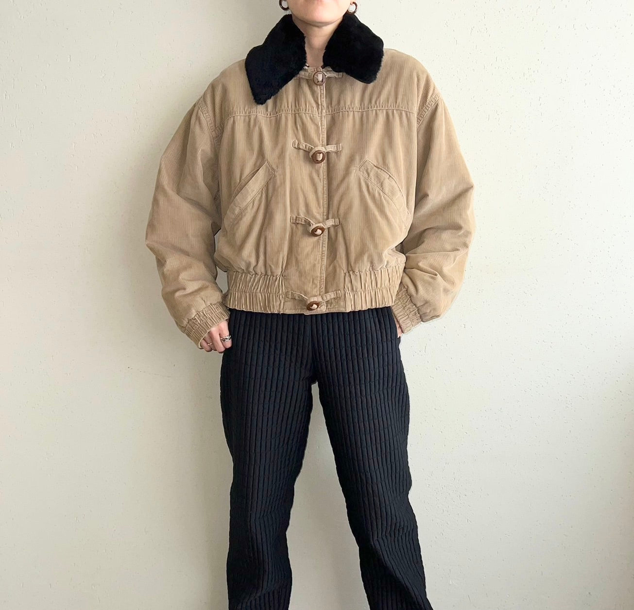 90s ”BLUE FAMILY BENETTON”Corduroy Jacket Made in Italy