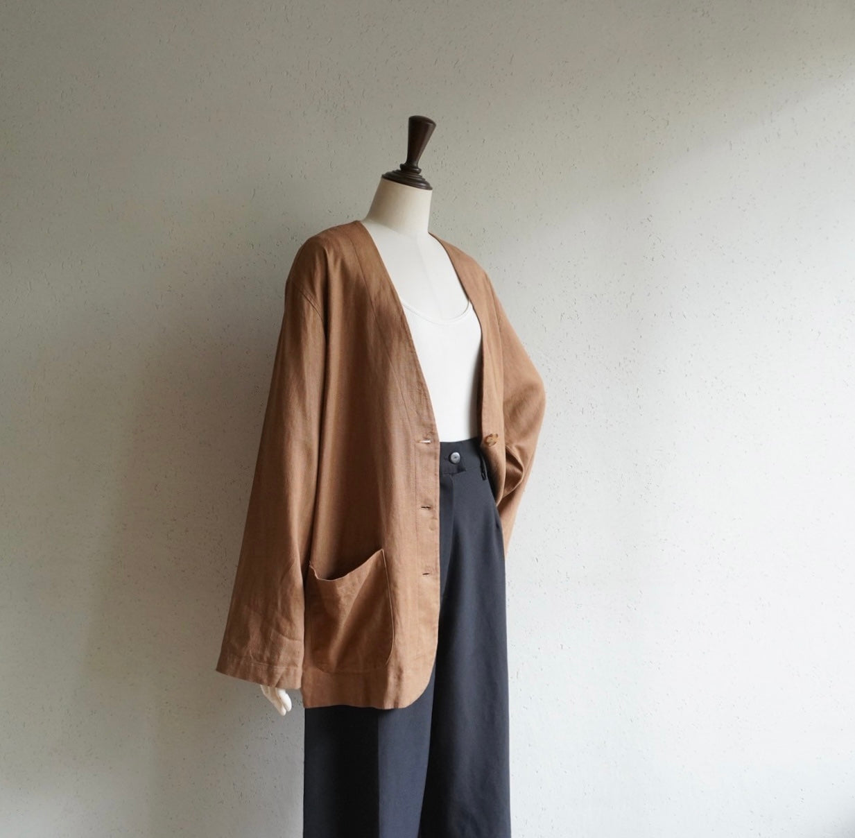 90s Linen Jacket,Blouse
