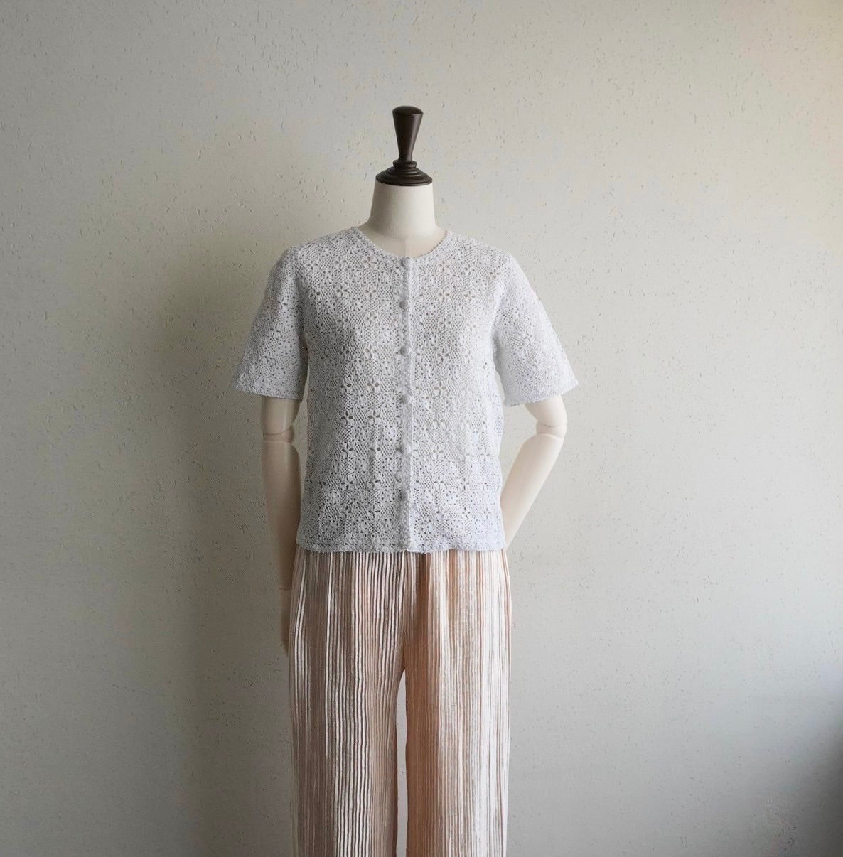 80s Hand Crocheted Top