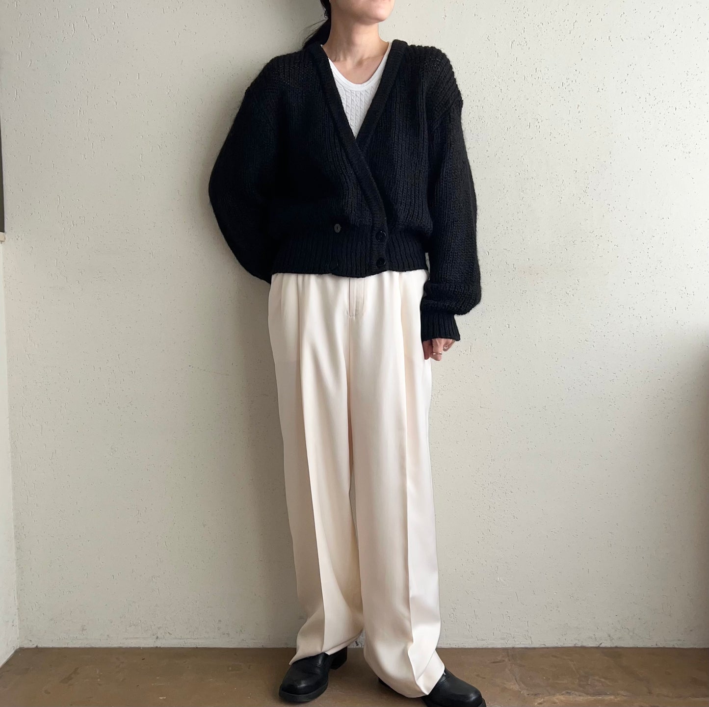 90s Mohair Knit Cardigan Made in UK