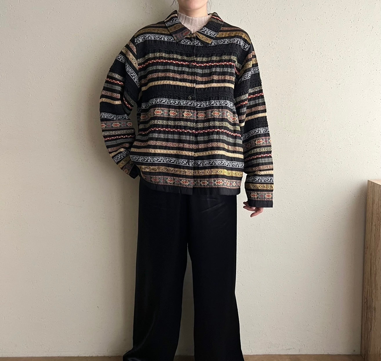 90s Design Silk Jacket