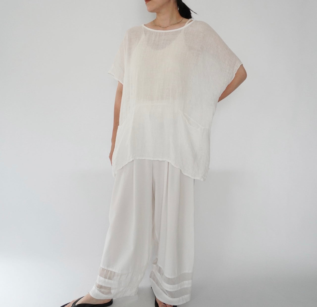 90s Linen Top Made in Italy