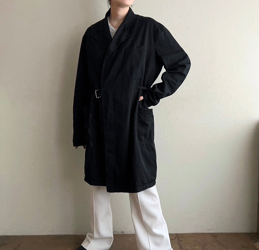 90s Black Belted Jacket